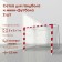Gandball and mini-football grid, 2x3x1 m, thread 2.2 mm, cells 40x40 mm, 2 pcs.