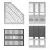 Vertical papers, 3 compartments, erichkrause, prefabricated, gray