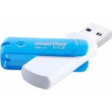 Flash drive SMARTBUY 64GBDB-3, 64 GB, USB3.0, Thu up to 75 MB/s, PBU up to 15 Mb/s, blue