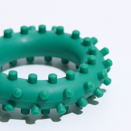 Toy "Ring with spikes No. 1", 5.6 cm, green-2