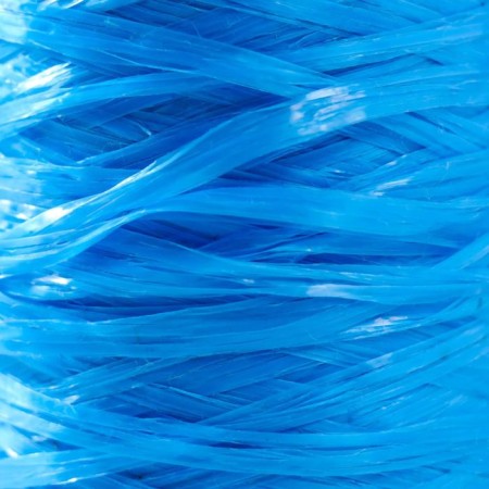 Yarn "for knitting washcloths" 100% polypropylene 400m/100 ± 10 g in the shape of a cylinder (blue)-2