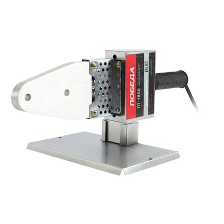 The device for welding plastic pipes "Victory" PT-1800, 1800 W, 20/25/32/40/50/63 mm, case