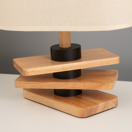 Table lamp "Carter" 1x40W E27 Light wood 12x25x33.5cm-4