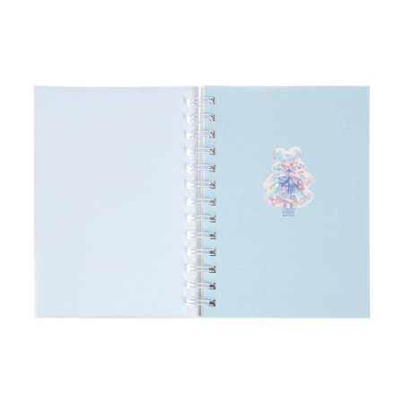 Notebook Gift Book on the comb 80l, line, color block, cover. 3D anime (17.7x13.7cm) 10539-4