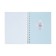 Notebook Gift Book on the comb 80l, line, color block, cover. 3D anime (17.7x13.7cm) 10539