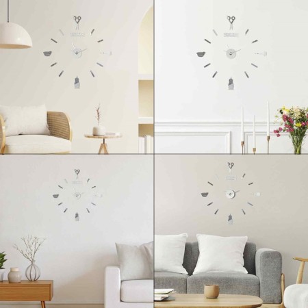 Watching interior watches, 3D "hairdresser", sticker, large, D-45 cm-2