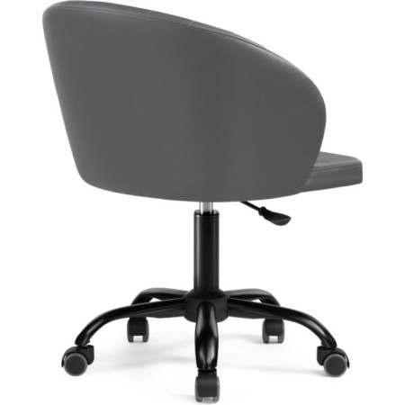 Computer chair Plastic Plastic/Eco -leather, black/gray 59x60x78 cm-3