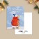 Mini Postcard “Happy New Year!”, Bear, 6 x 8 cm, New Year