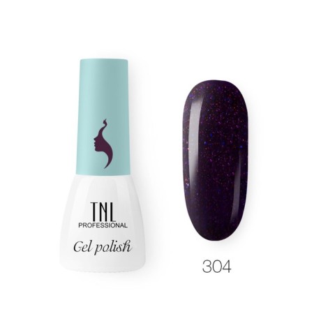 TNL Professional Mini Gel-Loks “8 feelings”, No. 304 shining blueberries, 6 ml