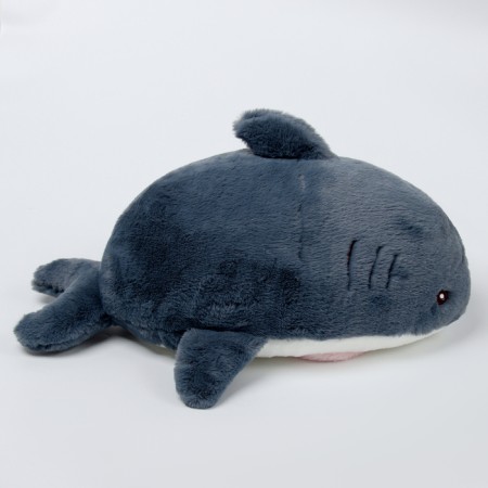 Soft toy "Cat" in a shark costume, 48 cm, gray color-4
