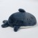 Soft toy "Cat" in a shark costume, 48 cm, gray color