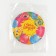 Disposable paper plate "Happy Birthday" Funny balls, 18 cm