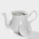 Porcelain kettle "Romance", 800 ml, white color