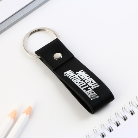 Kezzle keychain to the leatherette "Real Man", 11 x 2.5 cm-4