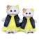 Soft toy "Lee-Lee in jeans vest and yellow dress", 27 cm