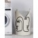 Basket for storage of things "Mysterious faces", size 40x60 cm