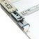 Sleep mirror in a wardrobe on rails, 90 x 35cm, white