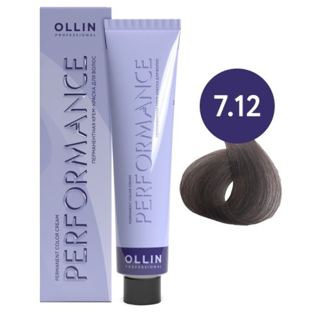 Hair carrier permanent cream, tone 7/12, blond, ash-violet, 60 ml