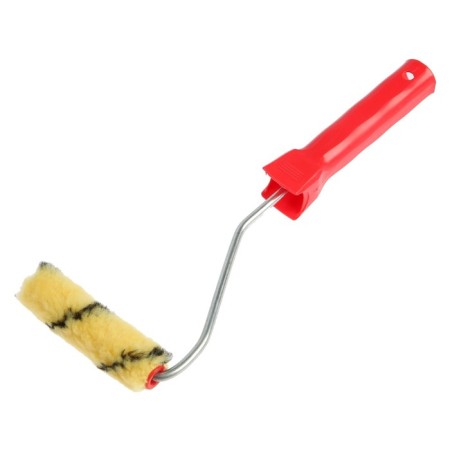 Lom roller, polyester, 100 mm, handle d = 6 mm, d = 16 mm, pile 10 mm, 2 spare fur coats-1