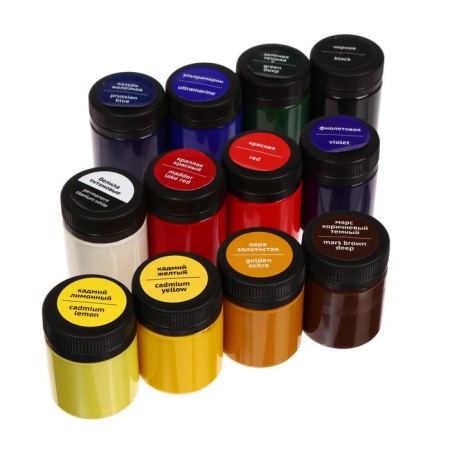 Gouache artistic set of 12 colors x 40 ml, gamut "Old Master", 301220202-2