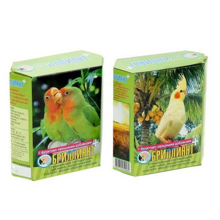 Diamond food for medium parrots, with fruit and vegetable additives, 500 g
