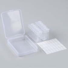 Organizer for storing rhinestones, 12 sections