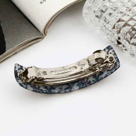 Halfish hair clip "Toliman" abstraction, 8 cm-1