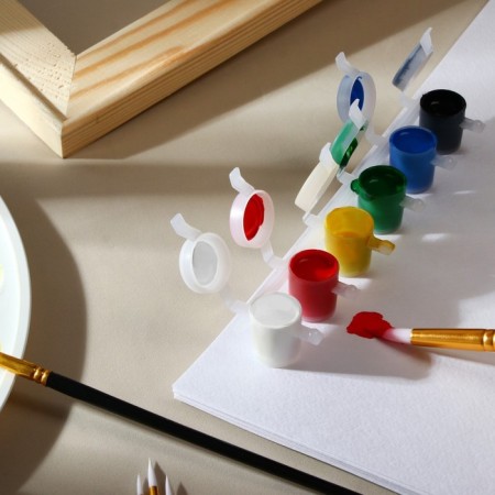 Acrylic paint, set of 6 colors x 5 ml, matt, calligrata kid, matte (increased pigment content)-7
