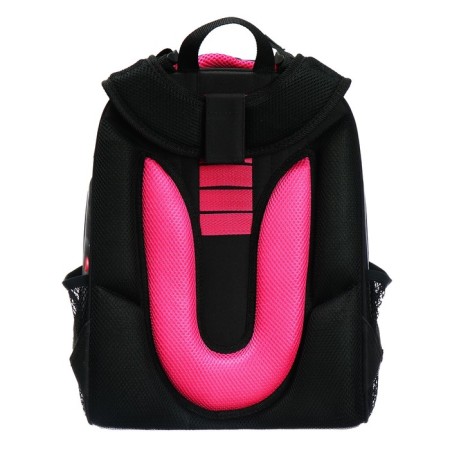 School backpack 38 x 30 x 16 cm, ergonomic back, Stavia "Martian cat", black-5