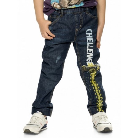 Pants for boys, height 116 cm, blue color-1