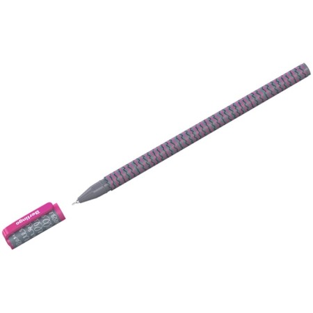 Ballpoint handle Berlingo "Funline. Fantasy" Blue, 0.7mm, drawing on the case, mix-3