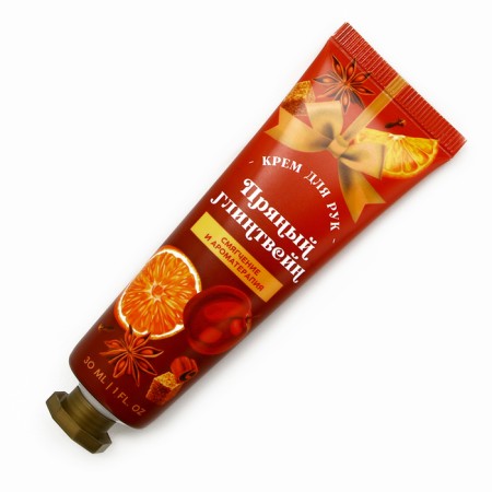 Hand cream, softening and aromatherapy, 30 ml, spicy mulled wine, pure happiness-2