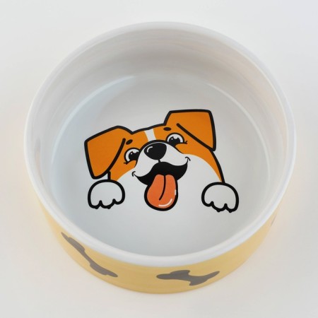 Ceramic bowl “Merry dog”, 300 ml, for dogs-3