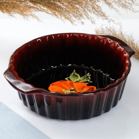 Baking capacity "Round wave" 2l / 25x8.5cm, Mac on black