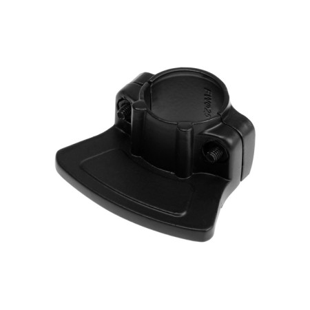 The unilateral connector for the pipe is D = 25 mm and the panel, adjustable, black