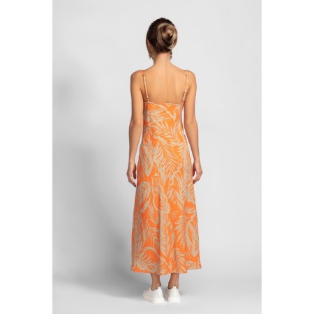 Sarafan female, size 48, orange color-2