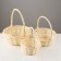 A set of baskets, 3 pcs, 31 × 12 × 32 cm, 27 × 10 × 26 cm, 22 × 8 × 21 cm, willow