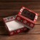 Gift box, cover is, "New Year's print", 14.5 x 14.5 x 6 cm
