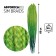 SIM-BRAIDS AFROKOSOS, 60 cm, 18 strands (CE), color light green/green/ultramarin (#FR-31)