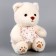Soft toy "Bear" in a dress, 26 cm, white color