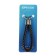 Cartage keychain, loop, black