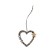 Decorative suspension "Heart with a star", 8 × 18 cm