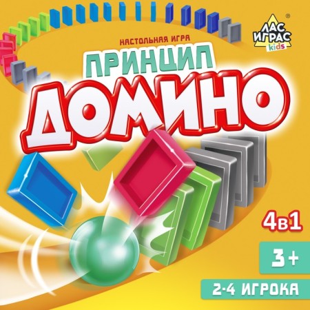 Table developing game on the equilibrium "Domino Principle". 2-4 players, 3+