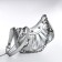 Bag Women's Cross Bodi, on a zipper, silver color