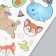 Tattoo on the body color "Funny animals" sequins 12x7.5 cm