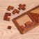Game table puzzle 3v1 28.5x10.5x1 cm, tree shisham