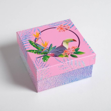 A set of boxes 6 in 1, gift packaging, Flamingo, 10.2 x 10.2 x 6 - 20 x 20 x 11 cm-8
