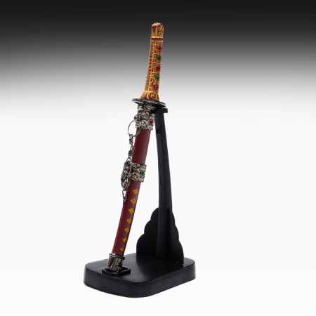 Souvenir weapon "Katana on the stand", brown scabbard, mix, 17cm-5