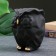 Figure "Owl Origami" Black, 14cm