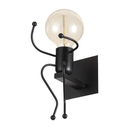 Sconces "man" E27 40W black 11x20x17 cm